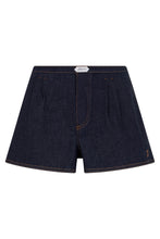 Carica l'immagine nel visualizzatore di Gallery, Shorts in denim plissettati