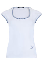 Carica l'immagine nel visualizzatore di Gallery, T-shirt con bordi a righe