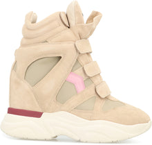 Carica l'immagine nel visualizzatore di Gallery, Sneakers Balskee in pelle scamosciata con zeppa alta