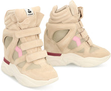 Carica l'immagine nel visualizzatore di Gallery, Sneakers Balskee in pelle scamosciata con zeppa alta
