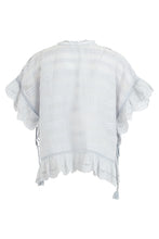 Carica l'immagine nel visualizzatore di Gallery, Blusa in cotone con dettagli in pizzo