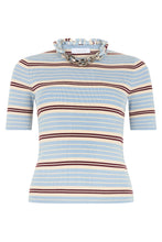 Carica l'immagine nel visualizzatore di Gallery, T-Shirt a Costine con catena