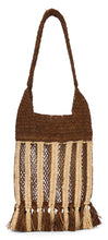 Load image into Gallery viewer, Raffia tote bag with fringes