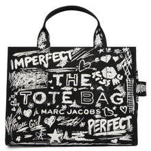 Carica l'immagine nel visualizzatore di Gallery, Borsa tote media Punk Scribble Canvas