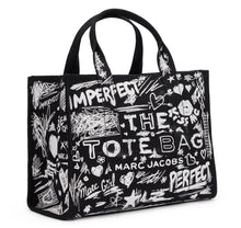 Carica l'immagine nel visualizzatore di Gallery, Borsa tote media Punk Scribble Canvas