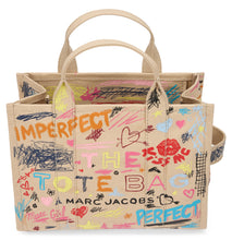 Load image into Gallery viewer, Medium tote bag Punk Scribble