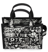 Load image into Gallery viewer, Small Punk Scribble Canvas Tote Bag