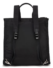 Carica l'immagine nel visualizzatore di Gallery, Borsa tote in re-nylon e pelle Saffiano