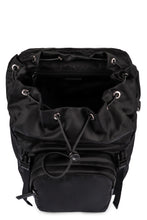 Load image into Gallery viewer, Leather details nylon backpack
