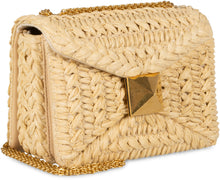 Load image into Gallery viewer, Valentino Garavani - One Stud raffia crossbody bag