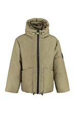 Carica l'immagine nel visualizzatore di Gallery, Piumino full-zip con cappuccio