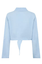 Carica l'immagine nel visualizzatore di Gallery, Camicia crop in lino