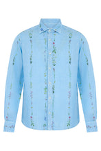 Carica l'immagine nel visualizzatore di Gallery, Camicia con stampa floreale in lino