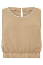 Carica l'immagine nel visualizzatore di Gallery, Blusa in lino crop