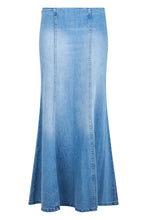 Carica l'immagine nel visualizzatore di Gallery, Gonna lunga in denim