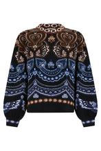 Carica l'immagine nel visualizzatore di Gallery, Maglione girocollo con motivo in jacquard