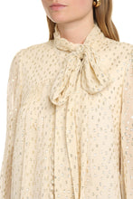 Carica l'immagine nel visualizzatore di Gallery, Blusa in seta a pois