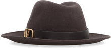 Carica l'immagine nel visualizzatore di Gallery, Valentino Garavani - Cappello fedora Vlogo Signature in tessuto