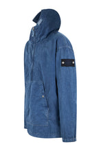 Carica l'immagine nel visualizzatore di Gallery, Giacca in denim blu con zip
