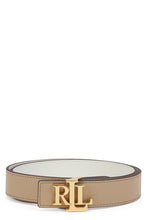 Load image into Gallery viewer, Double-face leather belt with logo