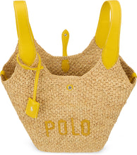 Carica l'immagine nel visualizzatore di Gallery, Tote Polo Play in Raffia e Pelle