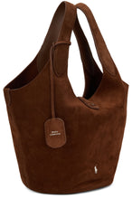 Load image into Gallery viewer, Suede leather tote bag