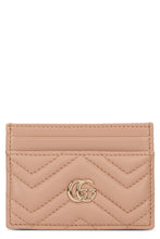 Carica l'immagine nel visualizzatore di Gallery, Portacarte in pelle chevron con logo