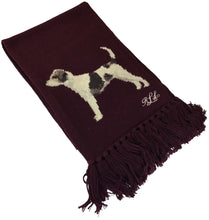 Load image into Gallery viewer, Scarf in mixed wool with jacquard pattern