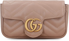 Carica l'immagine nel visualizzatore di Gallery, Mini-borsa a tracolla GG Marmont in pelle