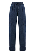 Carica l'immagine nel visualizzatore di Gallery, Pantaloni cargo in denim