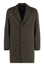 Load image into Gallery viewer, Single-breasted wool coat