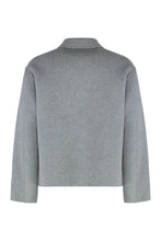 Carica l'immagine nel visualizzatore di Gallery, Giubbotto relaxed fit in misto lana