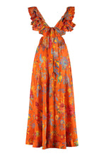Carica l'immagine nel visualizzatore di Gallery, Abito Ginger Frill in seta stampata