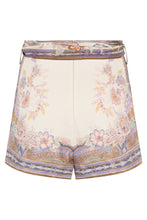 Load image into Gallery viewer, Printed linen shorts with knot detail