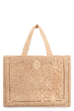 Carica l'immagine nel visualizzatore di Gallery, Tote bag Floral in rafia
