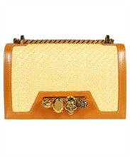 Carica l'immagine nel visualizzatore di Gallery, Borsa Jewelled Satchel in rafia