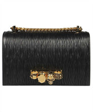 Carica l'immagine nel visualizzatore di Gallery, Borsa Jewelled Satchel in pelle goffrata