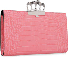 Carica l'immagine nel visualizzatore di Gallery, Clutch in pelle stampa coccodrillo