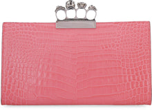 Carica l'immagine nel visualizzatore di Gallery, Clutch in pelle stampa coccodrillo
