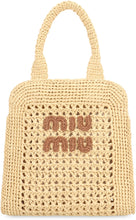 Carica l'immagine nel visualizzatore di Gallery, Mini tote bag in rafia
