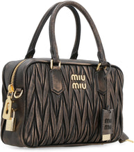 Load image into Gallery viewer, Leather boston bag