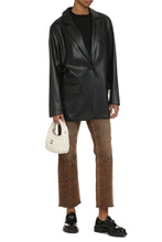 Load image into Gallery viewer, Jumbo vegan leather blazer