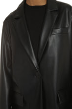 Load image into Gallery viewer, Jumbo vegan leather blazer