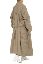 Carica l'immagine nel visualizzatore di Gallery, Trench coat in cotone