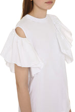 Load image into Gallery viewer, Ruffled cotton t-shirt