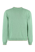 Load image into Gallery viewer, Logo-button cotton cardigan