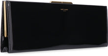 Load image into Gallery viewer, Midnight patent leather clutch