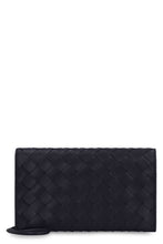 Load image into Gallery viewer, Leather wallet with shoulder strap
