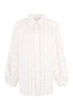 Carica l'immagine nel visualizzatore di Gallery, Camicia Devi Spliced Billow in ramié