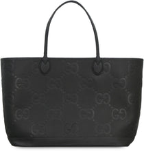 Carica l'immagine nel visualizzatore di Gallery, Borsa shopping jumbo GG in pelle
